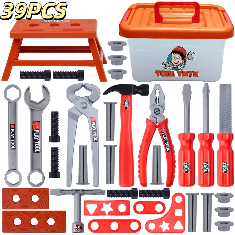 Kinderen Speelgoed Gereedschapssets Ingenieur Gesimuleerde Reparatie Gereedschap Set Elektrische Boor Schroevendraaier Speelhuis Speelgoed Kerstcadeau voor Jongens Kinderen