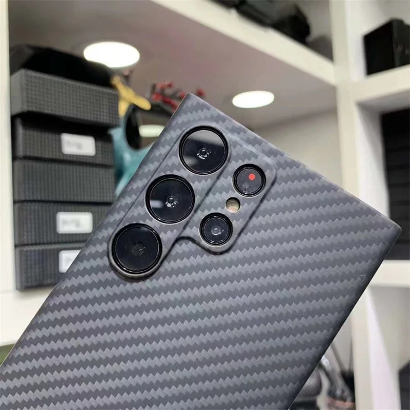 Carbon Fiber Case for Samsung Galaxy S23 Ultra Aramid Fiber Cover For Galaxy S23 Ultra S23  S23 Plus Phone Cover