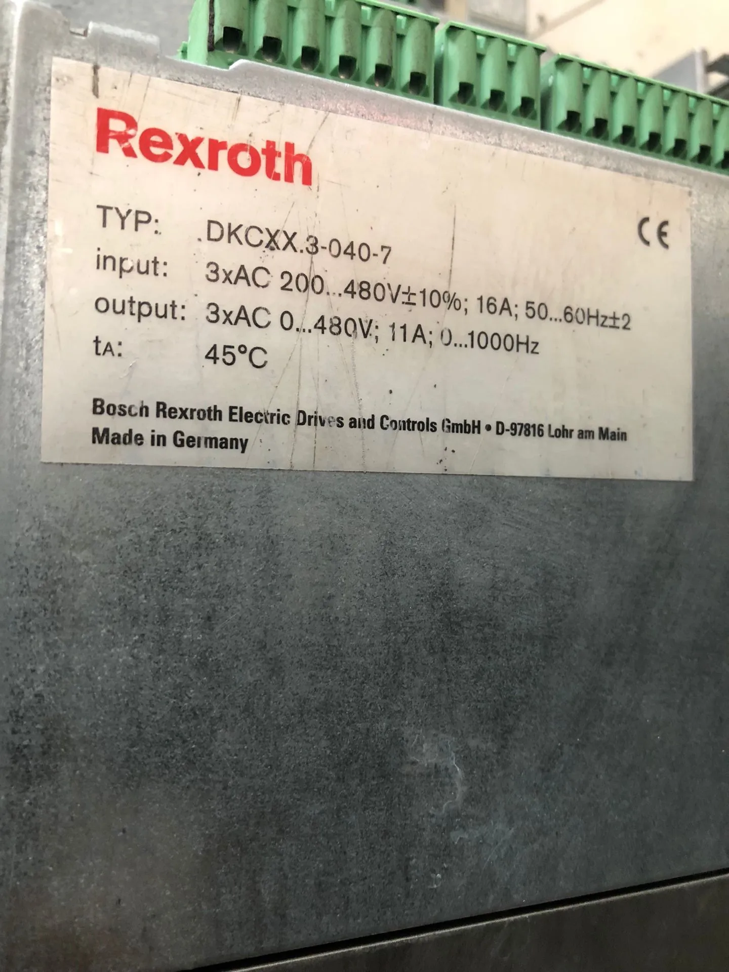 Rexroth Driver DKC02.3-040-7-FW Spot Distribution Firmware And Communication Board DKCXX.3-040-7