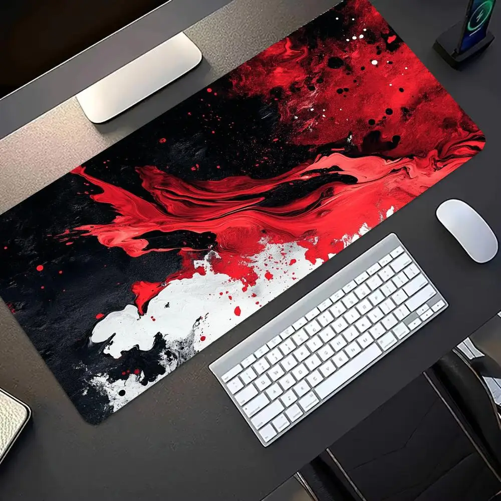 Orange Flame Lava Large Extended Gaming Mouse Pad NonSlip Rubber Keyboard Desk Mat Mousepad For E-sports Gamer PC Office Desktop