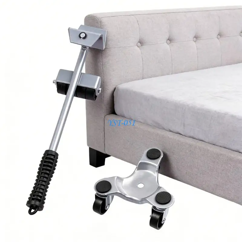 E15A Carbon Steel Furniture Gliders With Comfortable Grip Handle Office Equipment Movers For Pains Release Heavy Lifting Tasks