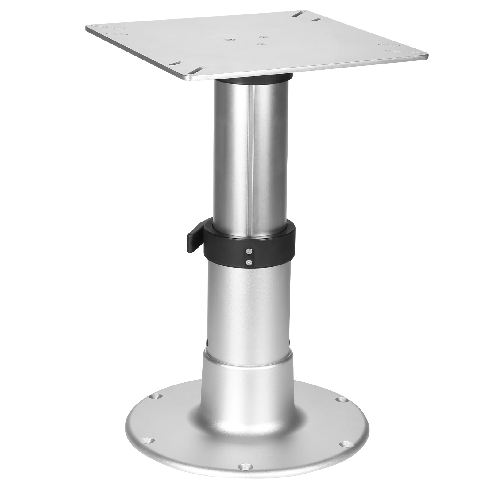 

Desk Leg Detachable 3-Level Telescopic Table Pedestal Stand Base Aluminum Alloy 13-28 Inch Height Range with Gas Lift for Yacht