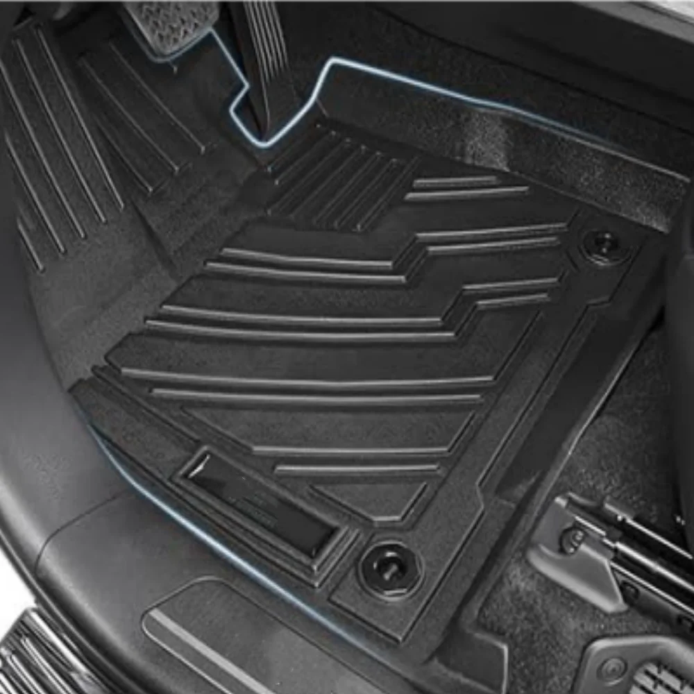 TPE Floor Mats for Toyota Sienna 2021-2024,All Weather Car Floor Mats&Cargo Liner Accessories(Only Fit 7 Seater with Spare Tire)