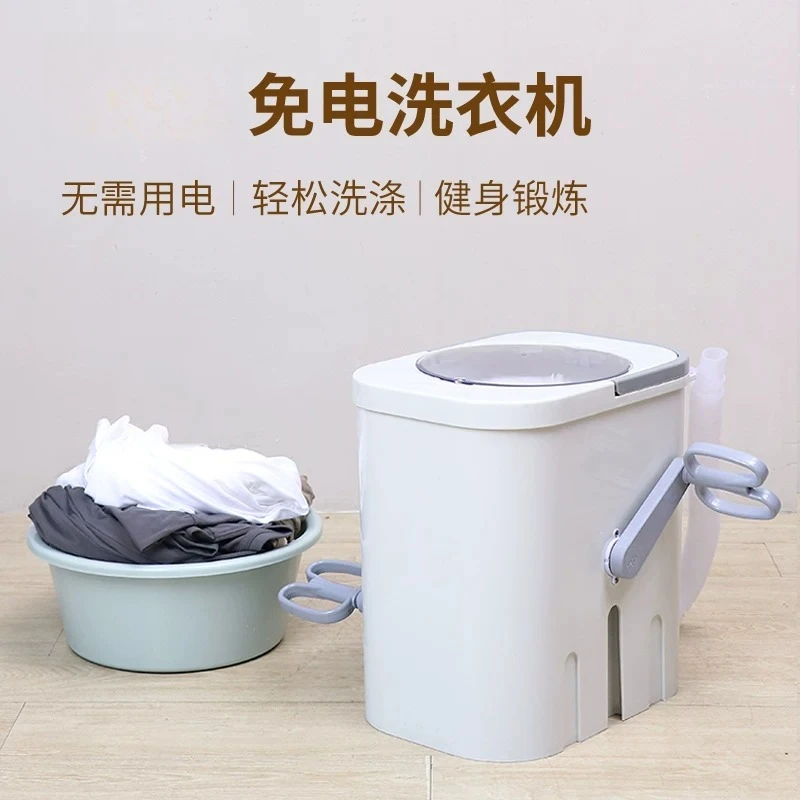 hand-crank washing machine - the perfect portable solution for students, dorms, and home use. ideal for washing delicate items