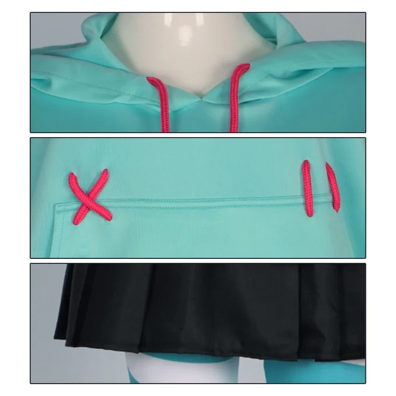 Costume de Cosplay du Film Cosplay Vanellnegoing Von Schwequery, Uniforme à Capuche et Jupe, pour Halloween, pour Femme et Fille