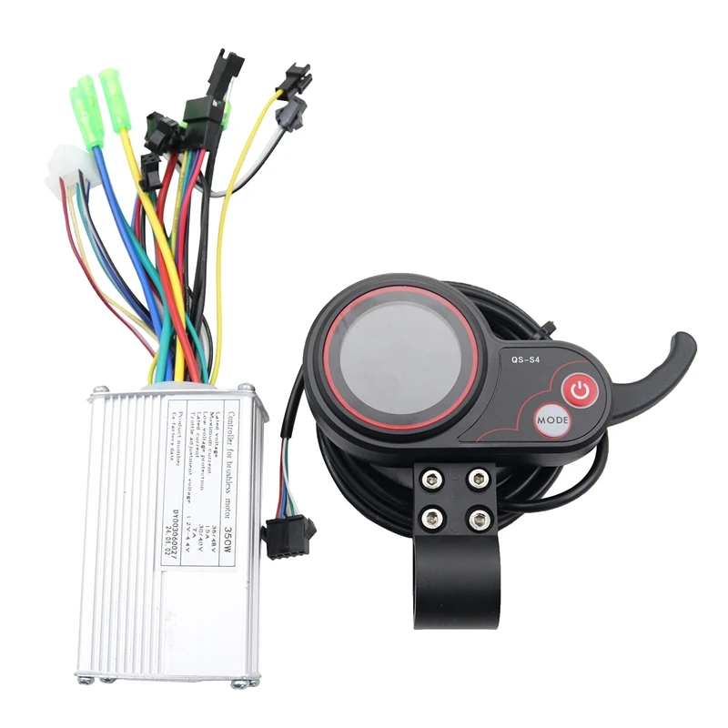 350W 15A Electric Scooter Controller Brushless Motor 36-48V+QS S4 Meter 5PIN for Electric Scooter Accessories