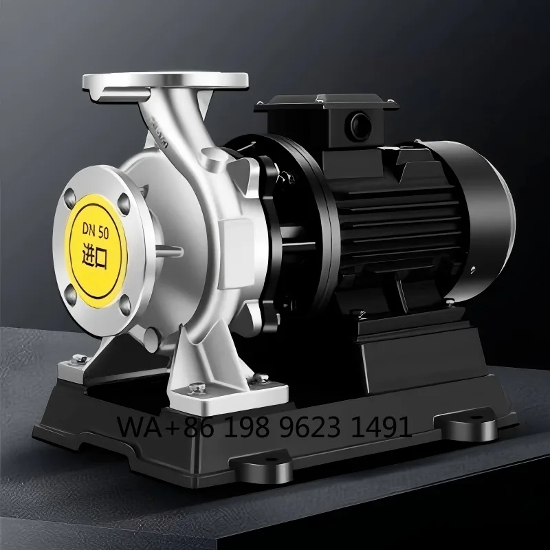 0.37KW High Pressure Horizontal Single Stage Centrifugal Pump Self Balanced Stainless Steel Sealing Industrial Pump
