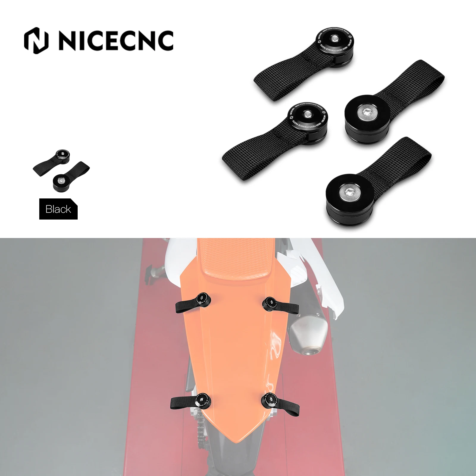 

For KTM Husqvarna Supermoto Adventure Enduro Luggage Bags OS-Rack Loops for Suzuki Yamaha Honda CR CRF YZ YZF WRF RM RMZ RMX DRZ