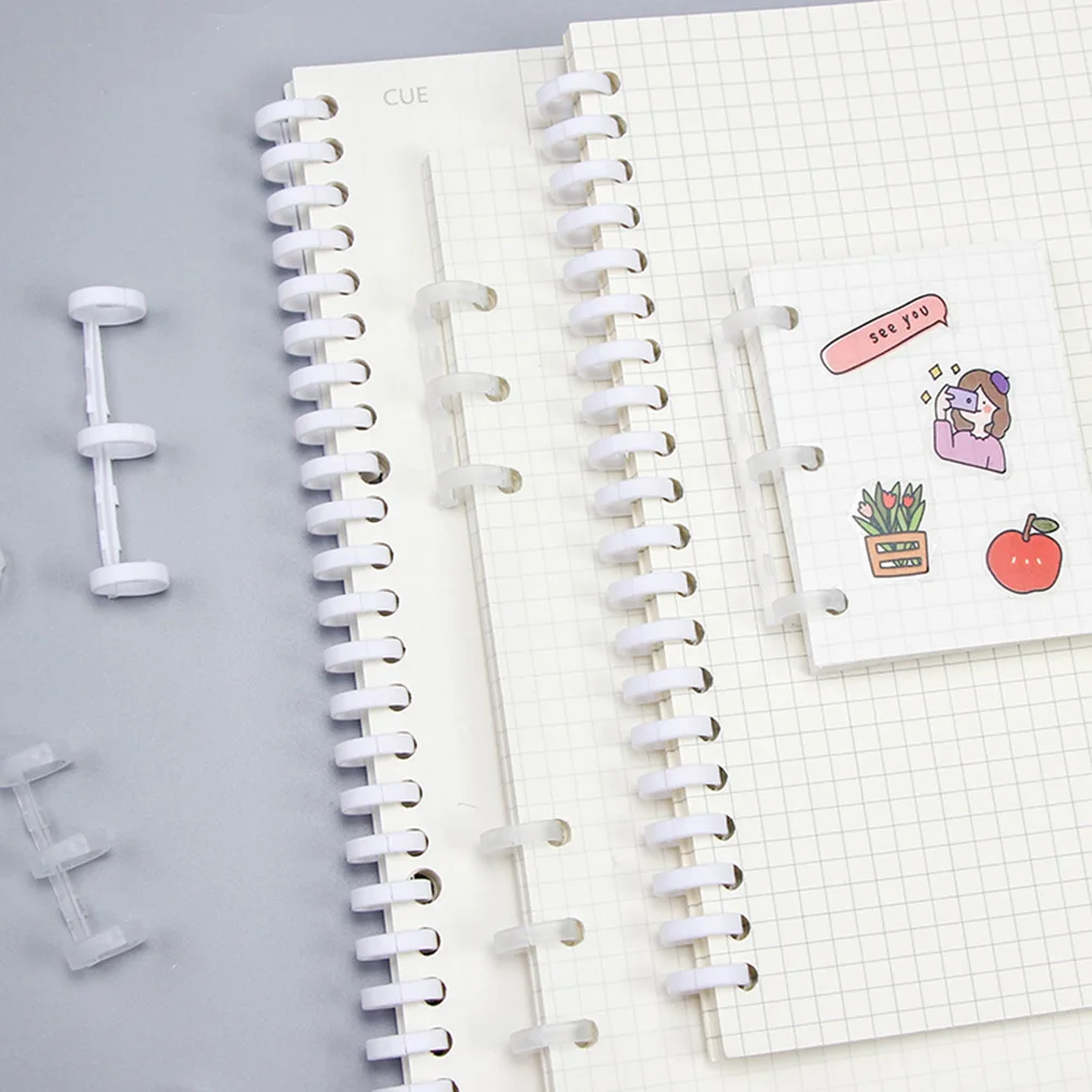 10 strisce di rilegatura in plastica 30 fori A4 B5 organizer per documenti professionale anello a spirale per bobina per notebook fai da te