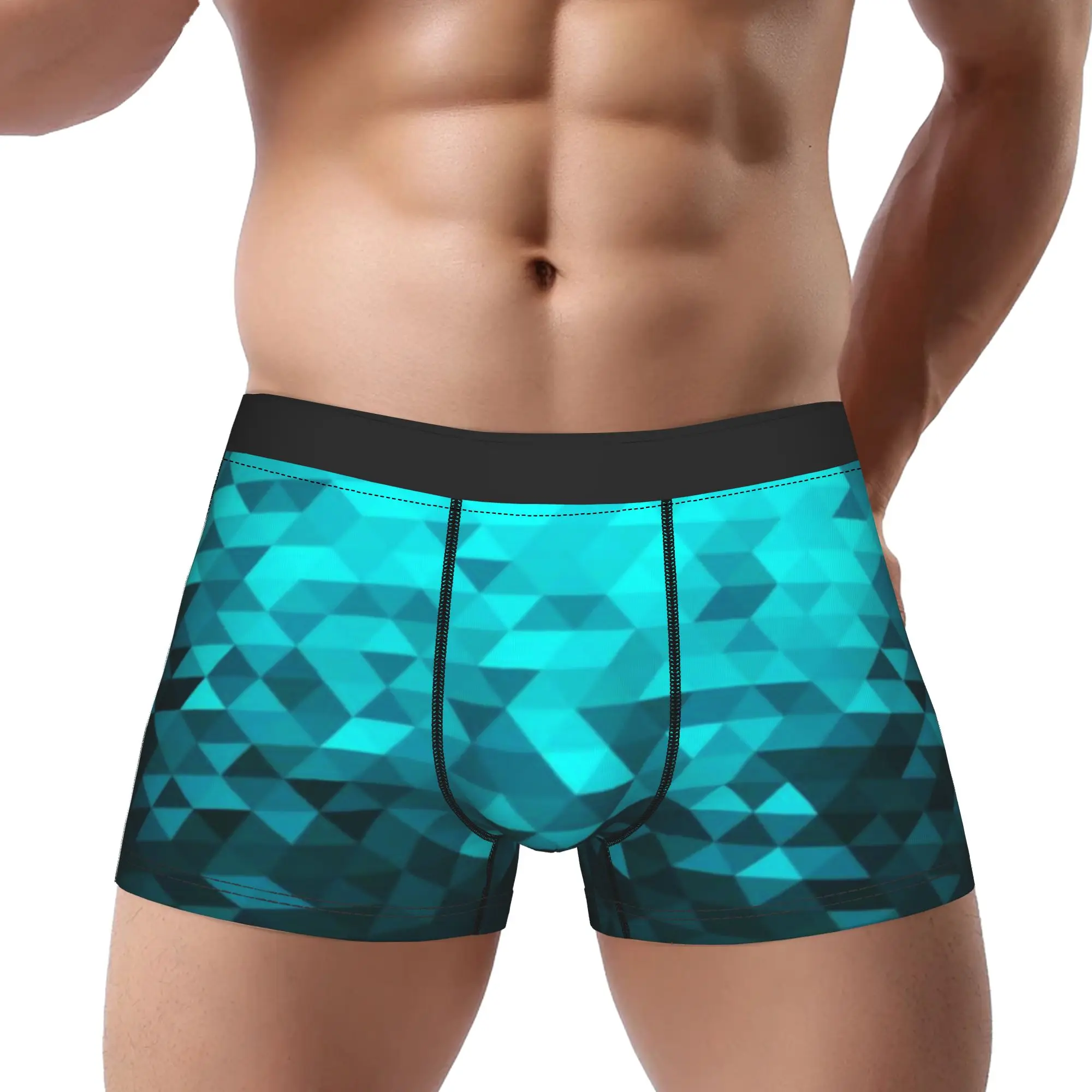 

Blurry (4) Digital Camouflage Underpants Breathbale Panties Man Underwear Comfortable Shorts Boxer Briefs