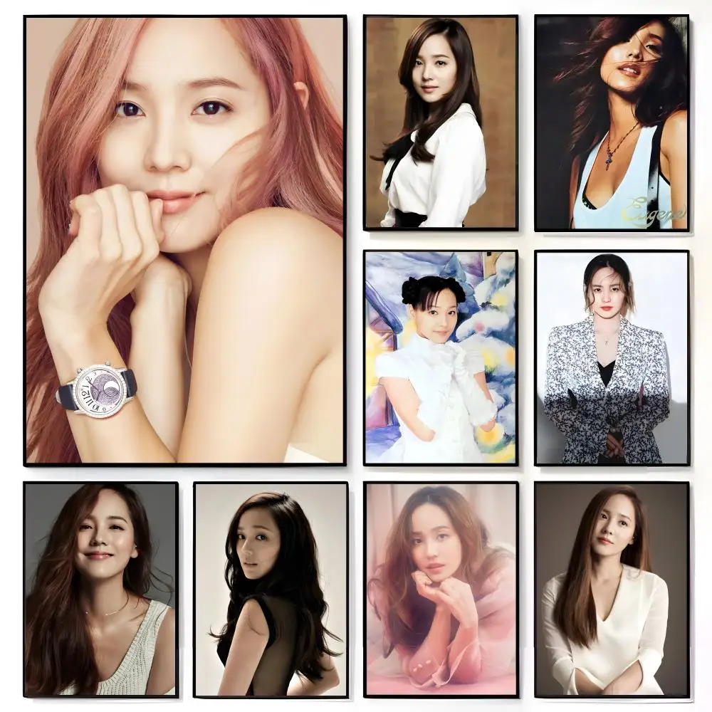 Cute Classic Korean Beautiful Singer E-Eugene K-Kim Poster American Film Mural Home Childrens Room Wall Decor Print