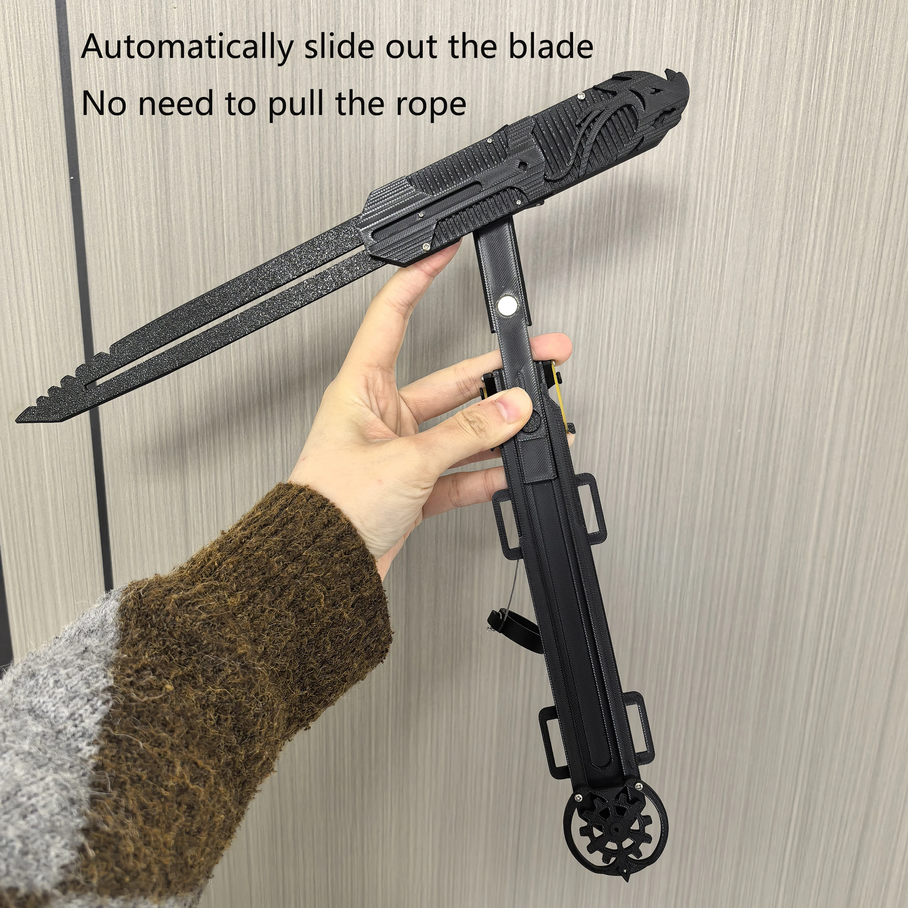 قاتل سلاح مخفي بولي كلوريد الفينيل كم السيف لا حاجة لسحب الحبل أنماطين رائعين في أشكال مختلفة أزياء الهالوين الدعائم