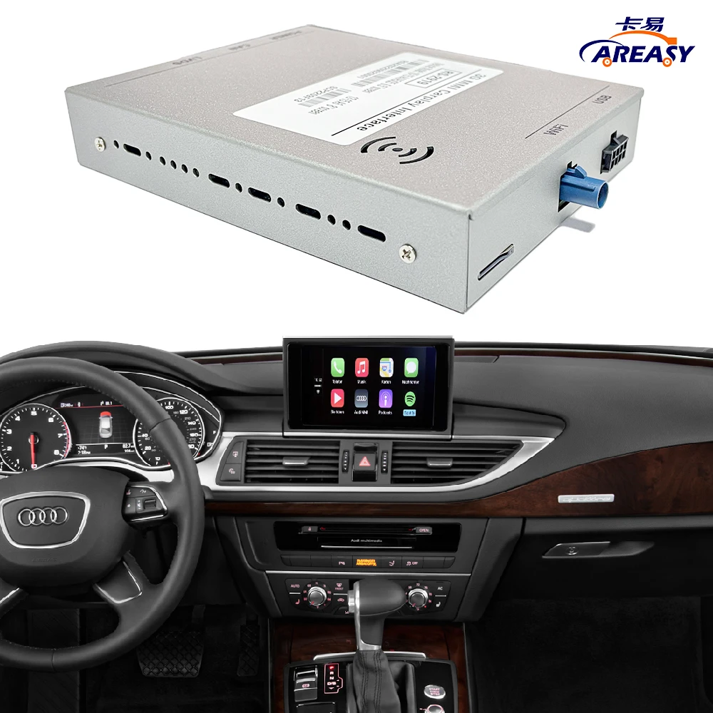 Wireless Carplay Android Auto For Audi B9 A5/S5/A4/A3 A6 A7A8 Q2 Q3 Q5Q7 2009-2018 Sistema Mirror Connect ToSiri Voice Decode