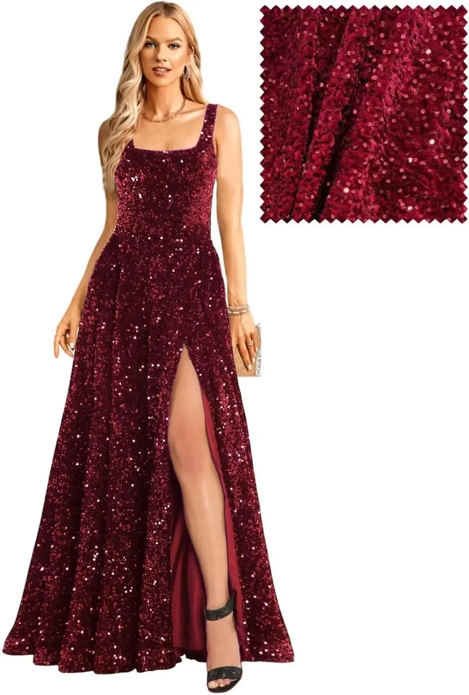 فساتين حفلة موسيقية طويلة على شكل حرف A مع جيوب فساتين سهرة رسمية مع أكمام فستان حفلة لامعة 2025 فساتين سهرة