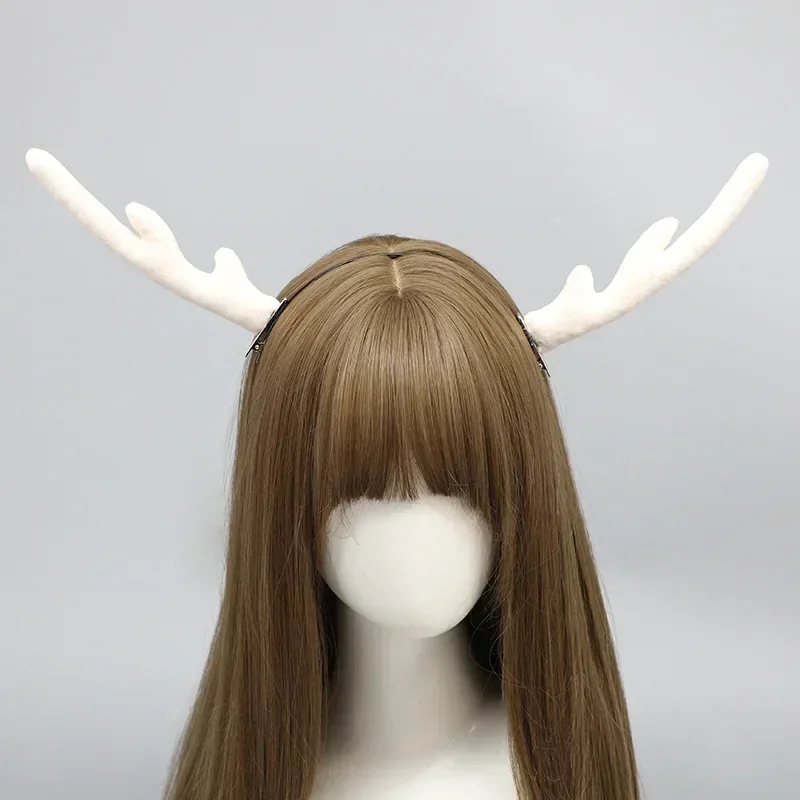 Anime My Deer Friend Nokotan Cosplay Headwear Kano Shikanoko Nokonoko Koshitantan Cos Horns Deer Hair Pins Accessories Props