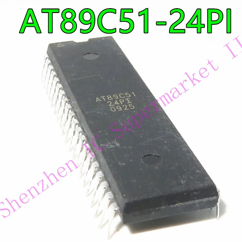 1PCS AT89C51 AT89C51-24PI 851 DIP-40   8-Bit Microcontroller with 4K Bytes Flash