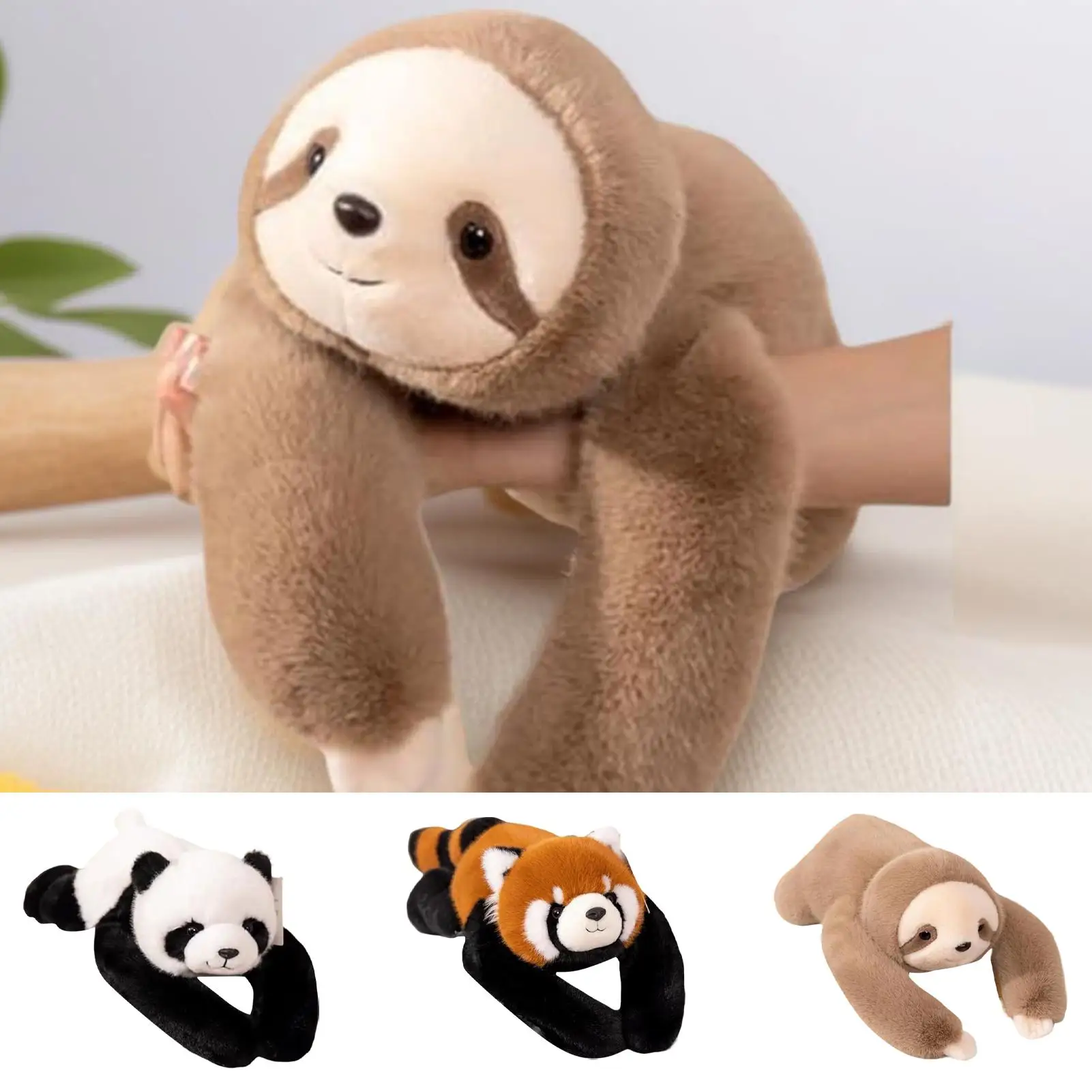 

Panda Stuffed Animal Soft Raccoon Sloth Doll Plush Stuffed Panda Bear for Stress Reduction Kids Student Adult Birthday Room