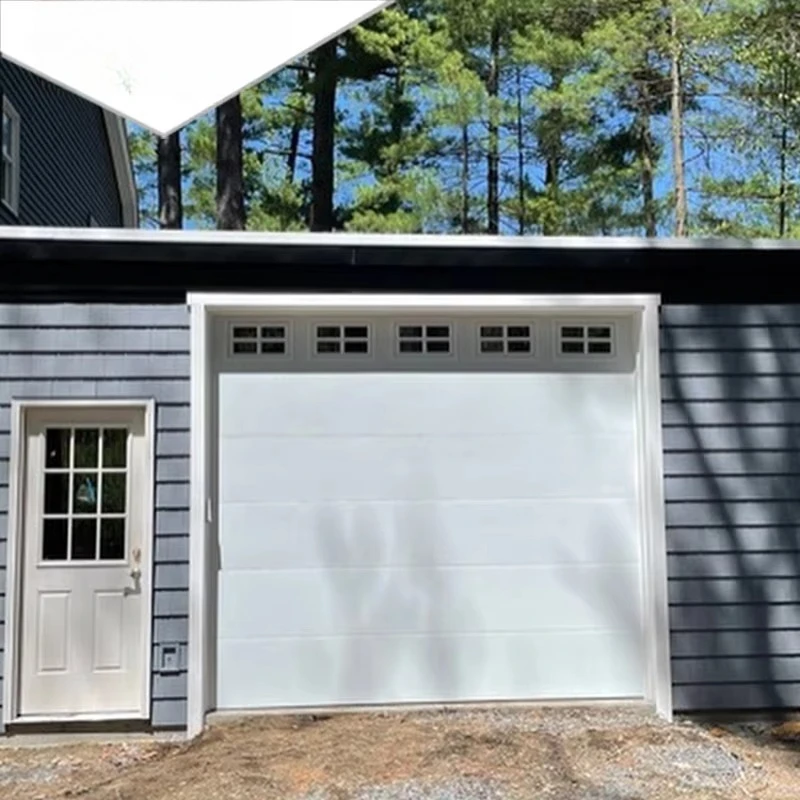 Custom sizes High Quality Contemporary Galvanized Steel Garage Door With Finger Protection