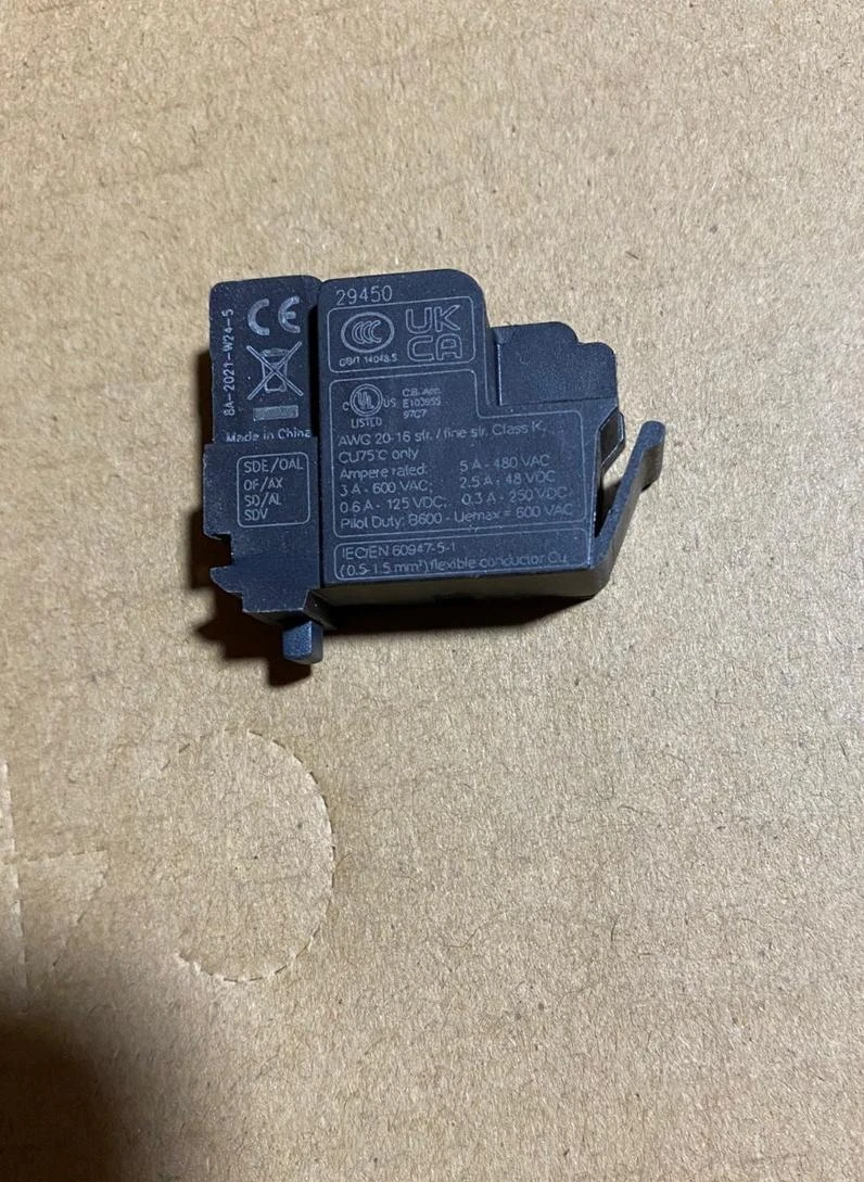 Circuit breaker OF auxiliary contact E103955 LR 69561 97C7 conversion terminal 29450