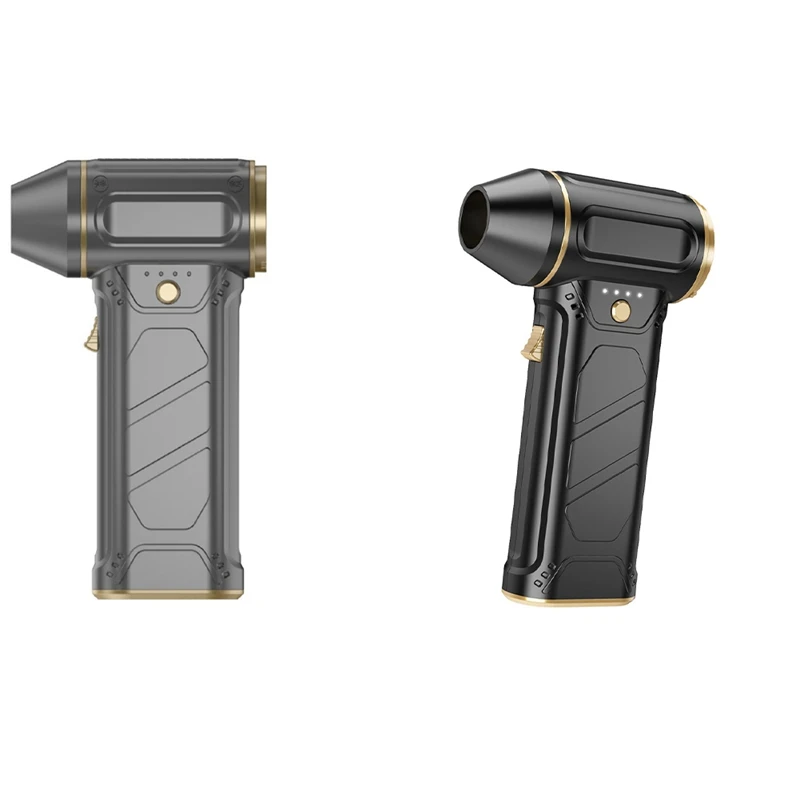 

ABVA-130000RPM Powerful Air Blower Turbo Violent Fan With 2 Nozzles 52M/S Handheld Turbo Jet Fan Car Dryer Brushless Motor