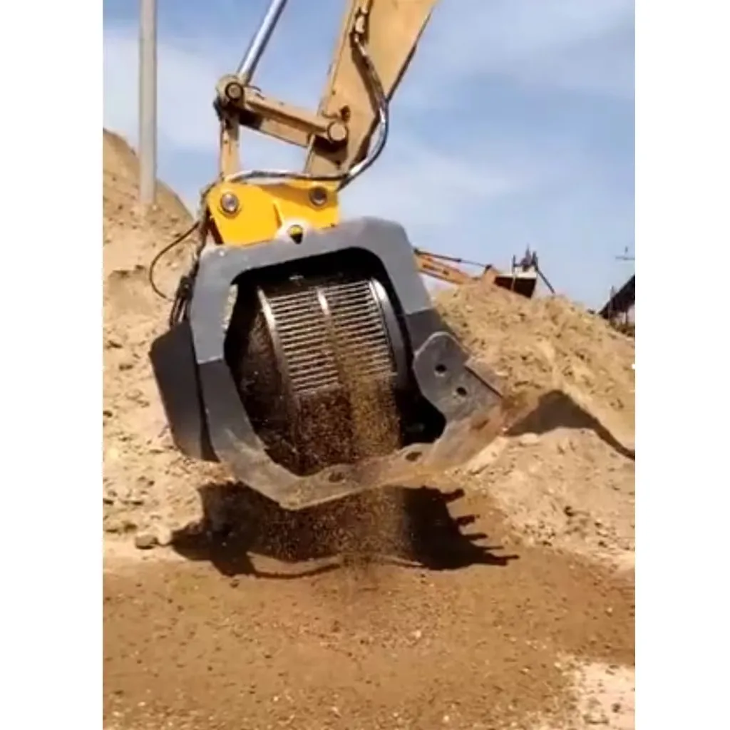 Mini Rotary Soil Screening Bucket Excavator Portable Screen Bucket