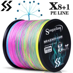 Sougayilang 9 Strands Strong PE Fishing Line Wires 300M 500M 1000M  Strong Abrasion Resistance Multifilament Fishing Line