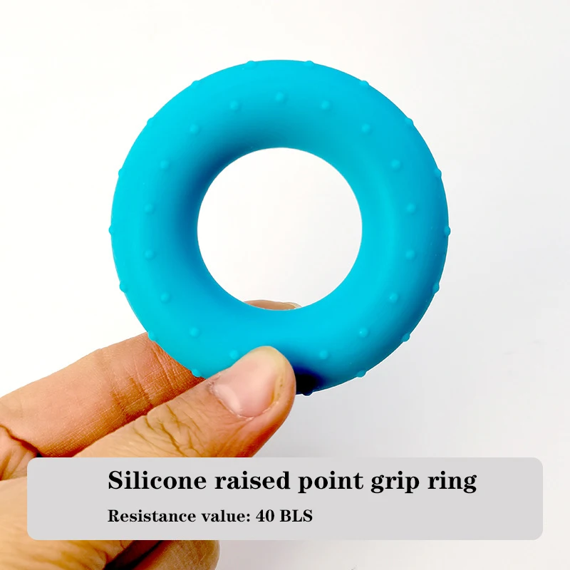 Silica Gel Hand Grip Ring Men Women Gym Fitness Finger Heavy Exerciser Ball Strength Muscle Recovery Gripper Trainer