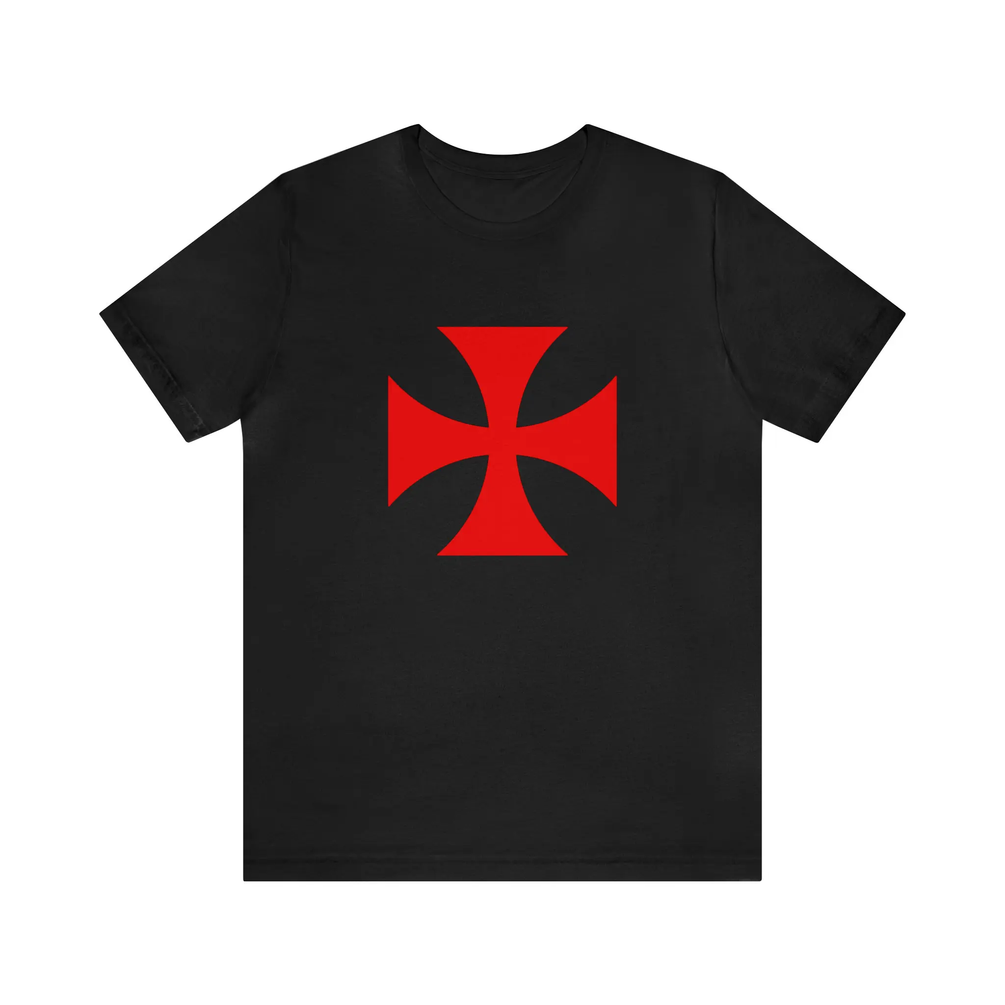 Knight Templar Cross White or Black T-shirt