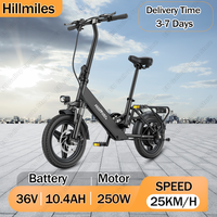 HillMiles Mile 1 City Travel Ebike 250W Brushless Motor 36V10.4Ah Battery 14\