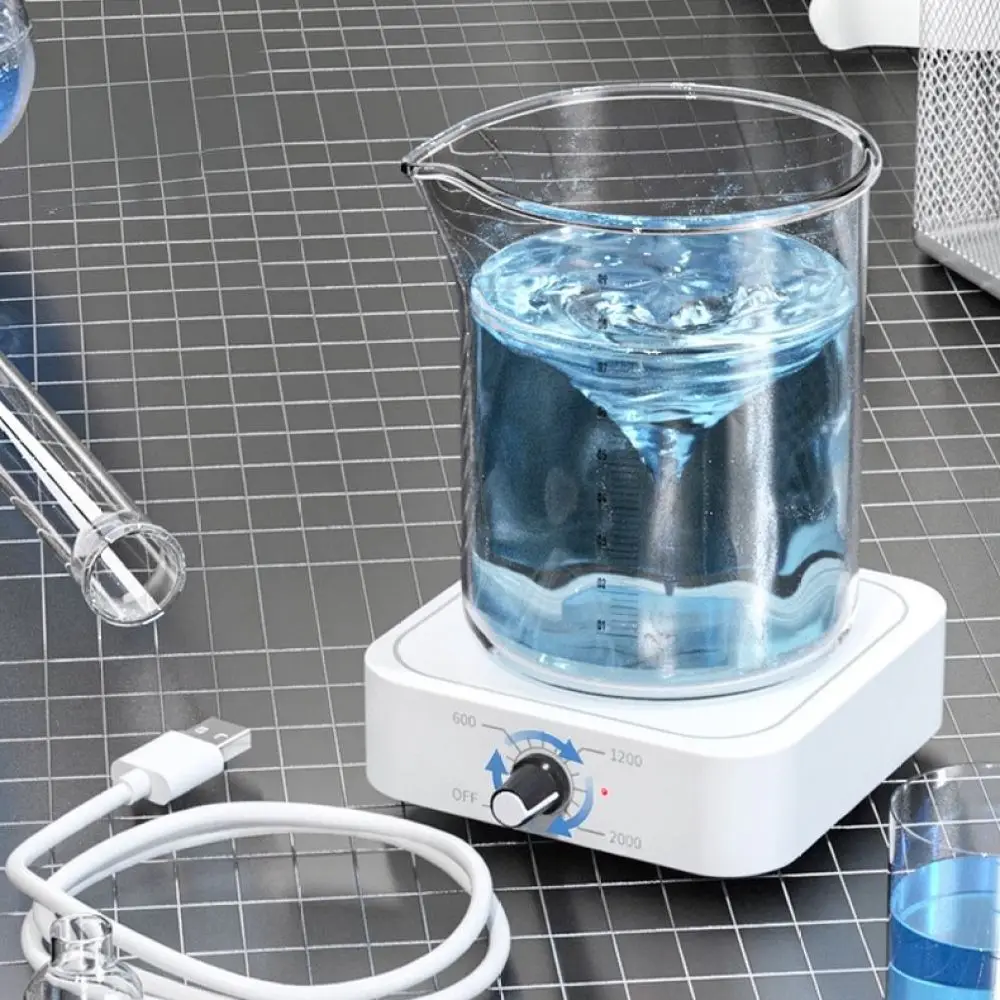 Mini Laboratory Magnetic Stirrer Electric Liquid Mixer Compact Desktop Stirring Instrument Scientific Research Lab Mixing Tool