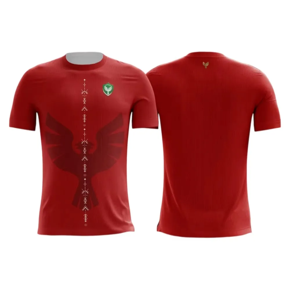 26/27 Amed SK Home & Away Football Jersey 3D Print Adults Kids Short Sleeve Sports T-Shirt Family Summer Breathable Lightweight