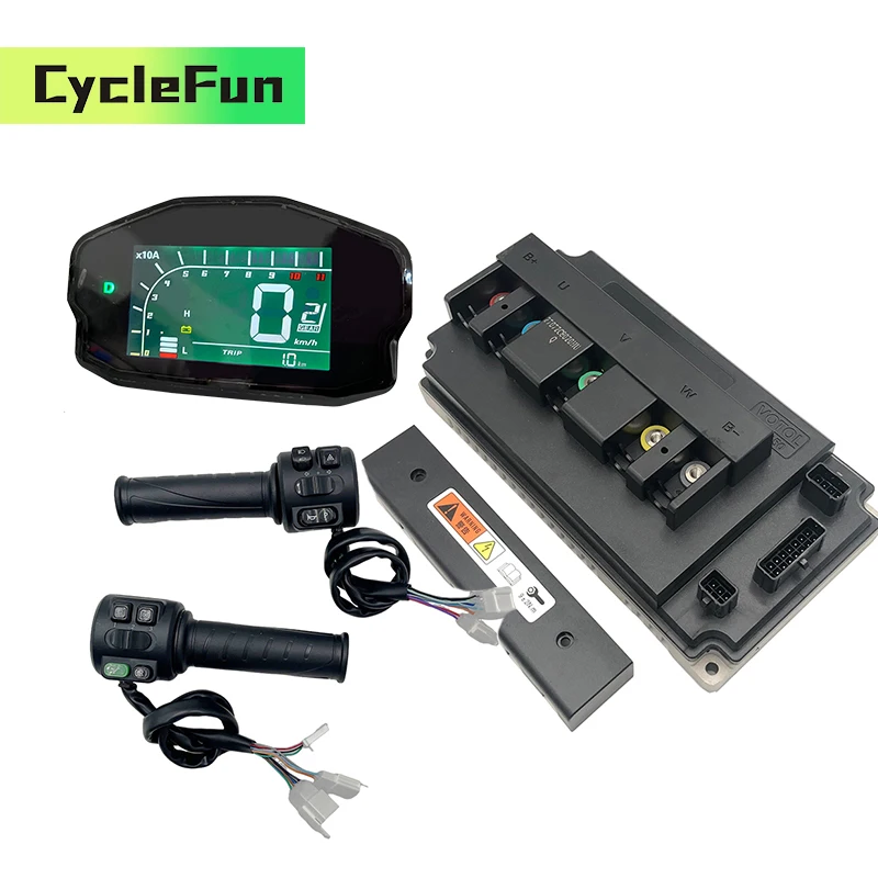 

VOTOL EM150S EM-150 Sine Wave BLDC Controller Boost 275A FOC With Throttle and DKD Display For QS 138 3KW 4KW Mid Drive Motor