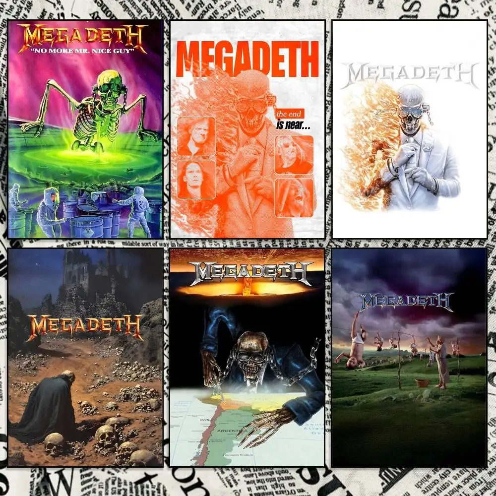 Killing Road M-Megadeth Vic R-Rattlehead Poster Wall Art Print Decorative Mural Home Decor Gift Unframed Customizable