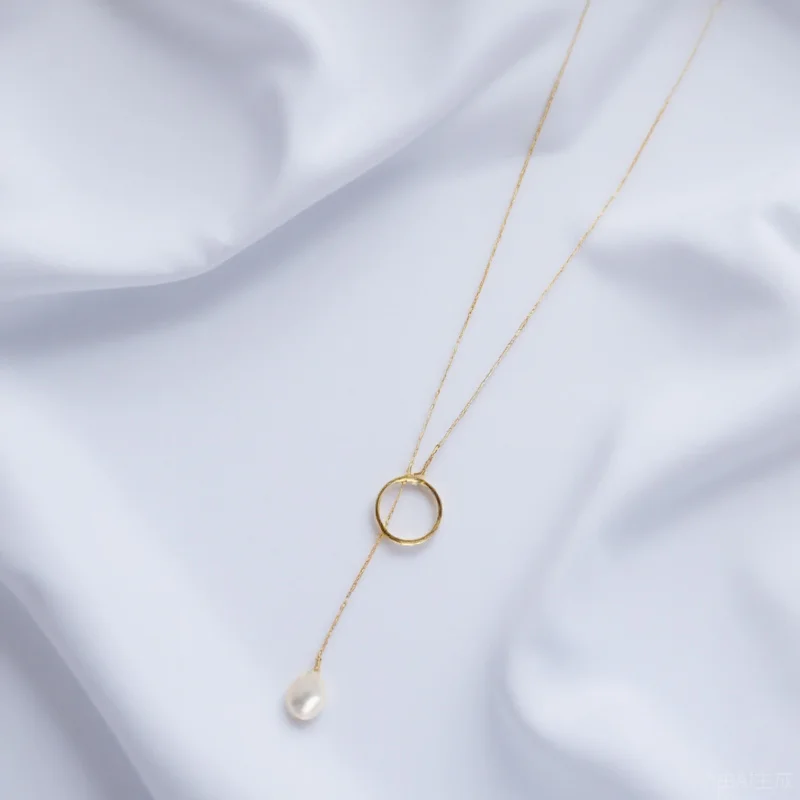 

Нежное ожерелье из пресноводного жемчуга с кисточкой, кулон, ювелирные изделия, универсальный классический цвет, подарок на день рождения и выпускной для нее