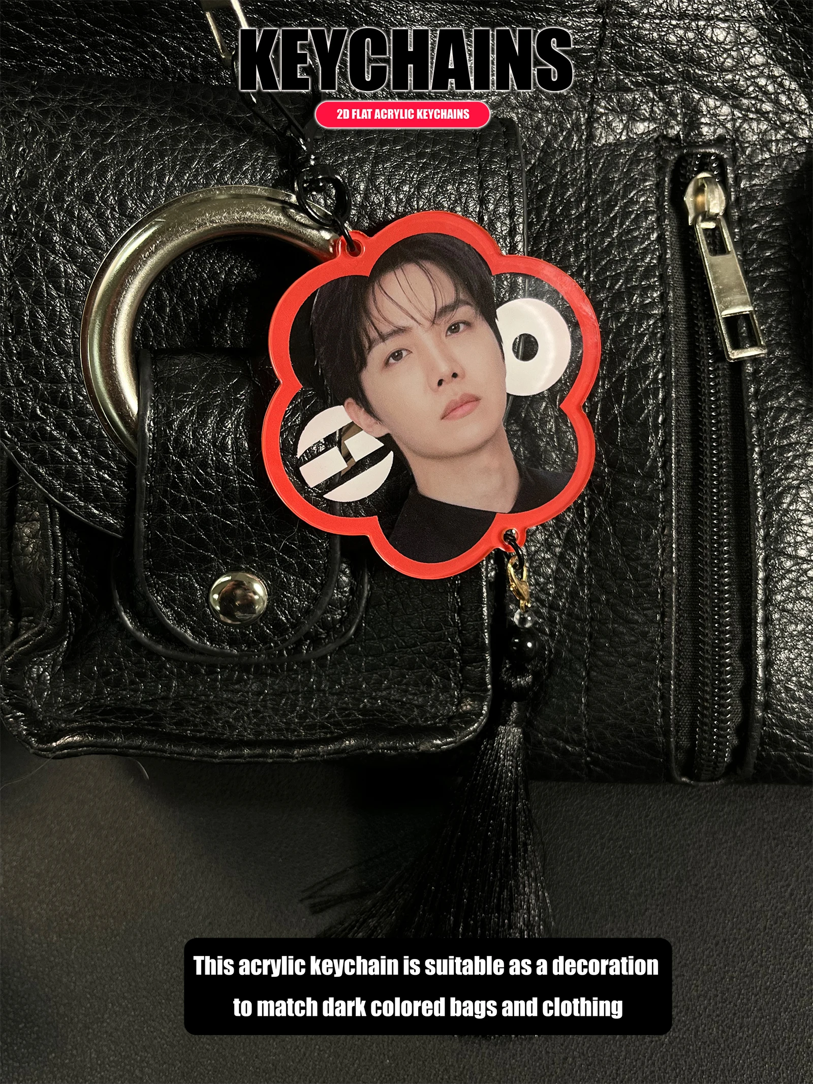 B/Ts Ot7 Keychain, Arirang, B/Tsarmy Keychain, Arirang Themed Creative Merchandise, Bag/Car Keychain Decoration - view 5