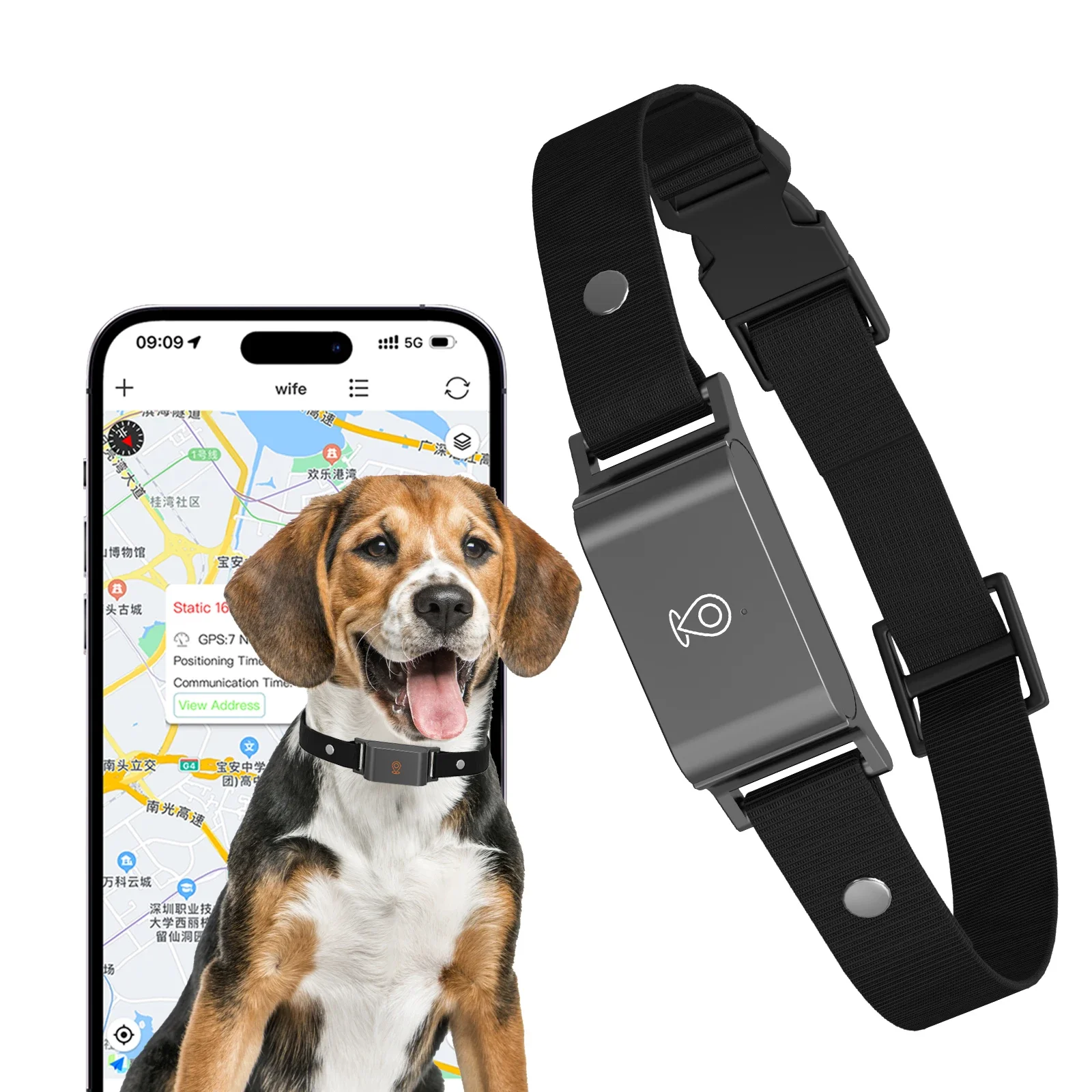 

4G GPS pet tracker real-time positioning fence pet activity, sleep, steps, calories. dog cat Health for pets