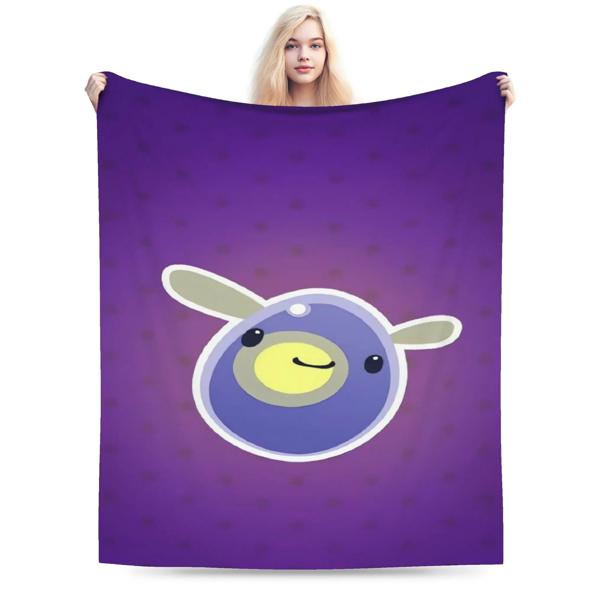 Purple Single Slime Rancher Super Soft Blanket  Kids Adult Plush Throw Blanket Fluffy Couch Chair Flannel Bedspread Sofa Be