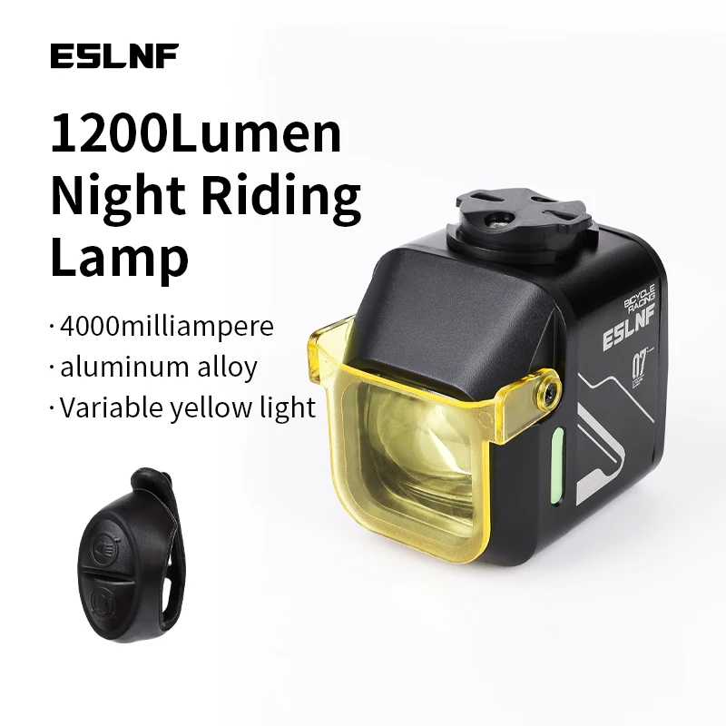 

1200Lumen Bicycle Light Aluminum Alloy 4000Mah Type-C Charging Bicycle Headlight With Dustproof Lampshade Bicycle Front Light