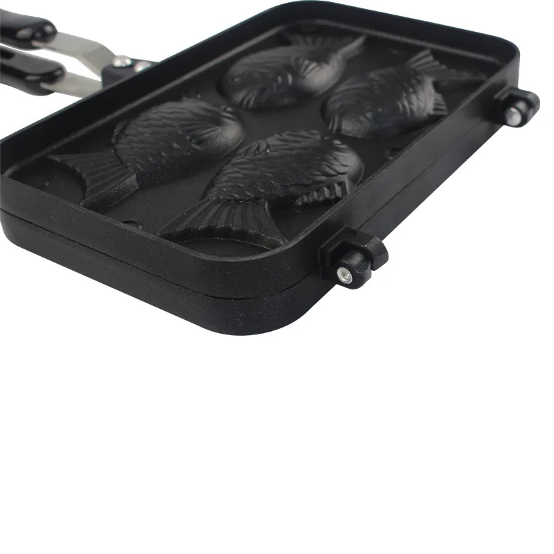 مقلاة Snapper Yaki، قالب مقلاة Waffle Yaki، قالب كعك DIY 4 قالب خبز الأسماك، مقلاة ياكي كورية