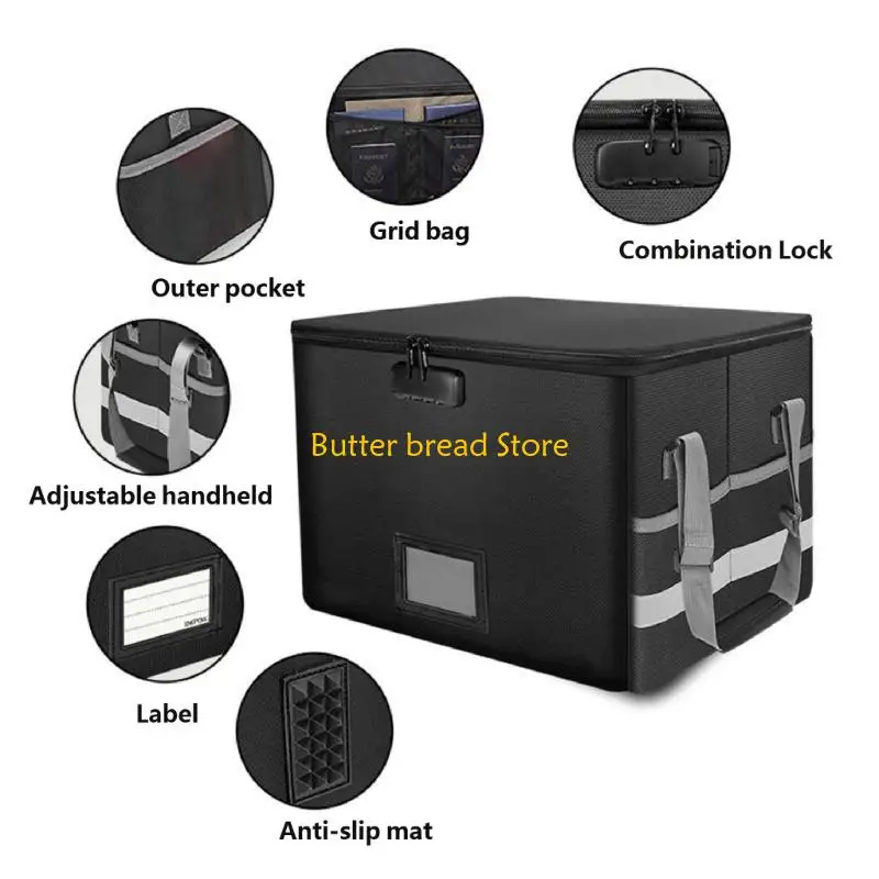 W89C Powerful Flame Resistant Document Case With Aluminum Layer And Reinforced Plastic Material For Legal Files 2