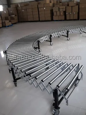 LIANGZO Factory Price LIANGZO Gravity Roller Conveyor For Vehicle And Container Unloading And Transfering