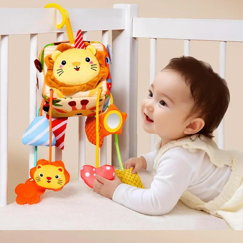 รถที่นั่ง Dangling Bell สีสันรถเข็นเด็กของเล่นที่ถอดออกได้อุปกรณ์เสริมแบบพกพาตุ๊กตา Plush ตุ๊กตาสําหรับ Home Travel