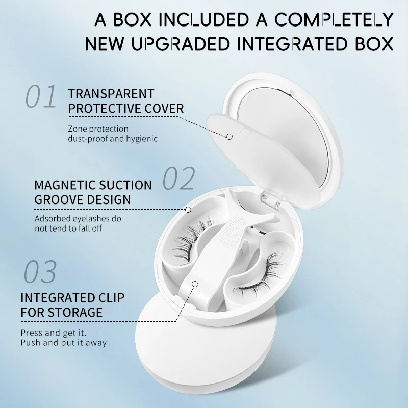 【 شفط الرموش المغناطيسية الناعمة 】 صندوق رموش صناعية مغناطيسي جديد 2025 مع فراء المنك المقلد على الطراز الكوري من Little Devil #6