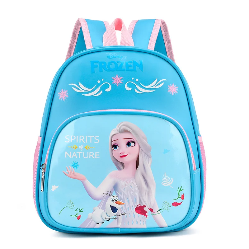 Disney-Princesa Elsa Spiderman Mochilas, Bolsa Escolar Estudantil, Desenhos Animados Bonitos, Estéreo 3D, Mochila de Jardim de Infância, Mala de Viagem Infantil