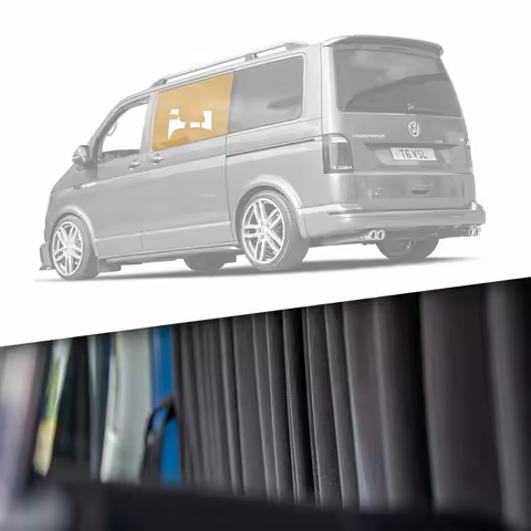 Universal Campervan Boat Rv Caravan Window Curtain Kit For Vw T5 T6 Ford Transit Fiat Ducato Peugeot Boxer Car Interior Curtains