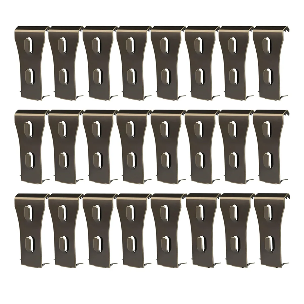 

24PCS Brick Wall Clips Brick Hook Clips Steel Brick Hanger Heavy Duty Metal Hangers for Hanging Outdoors