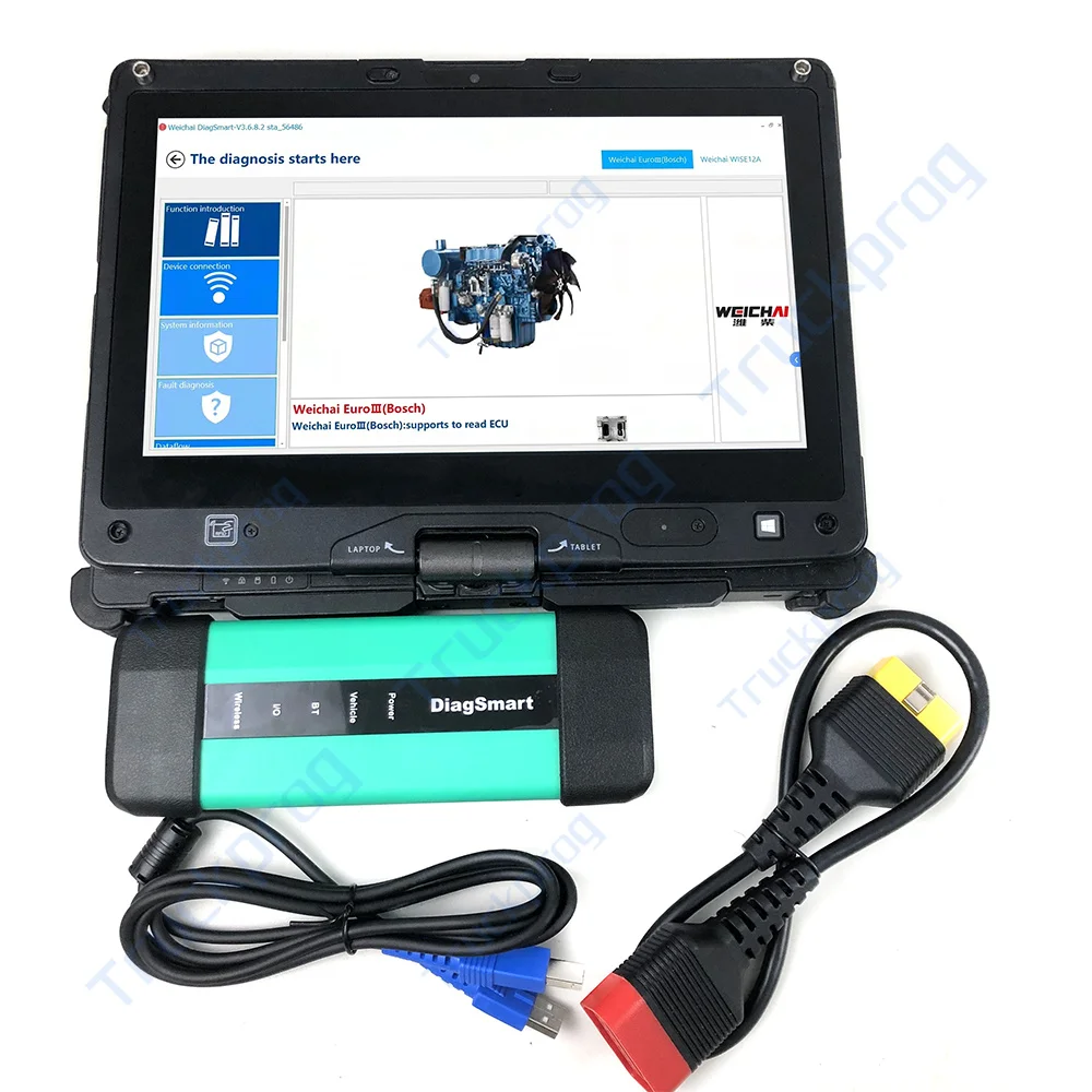 Getac Laptop 1005422179 for WEICHAI for Sinotruk EOL Truck Scanner Diagnostic Tool Interface OBD For Cororation Diagsmart Motor