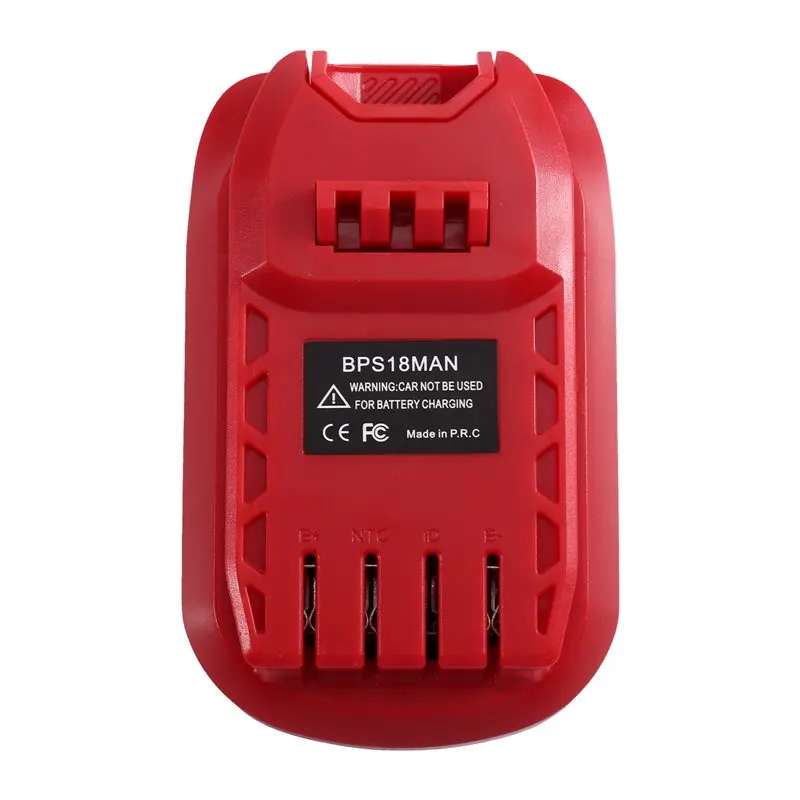 【GREAT VALUE】For Black& Decker Turn Flat Push 18V 20V Lithium Battery Conversion Adapter BPS18MAN Battery Adapter
