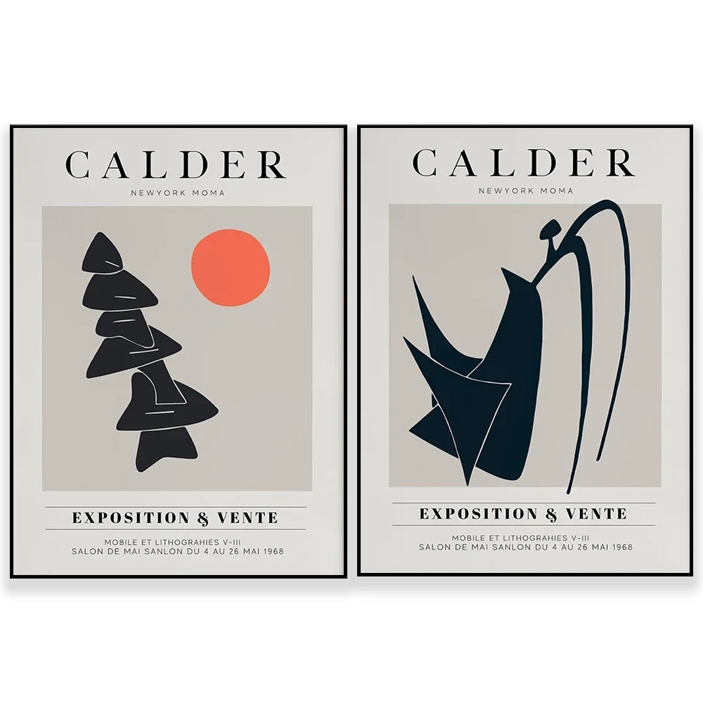 Calder Original Printable Exhibition Poster, Lithograph Dynamic 1968 M0MA Poster