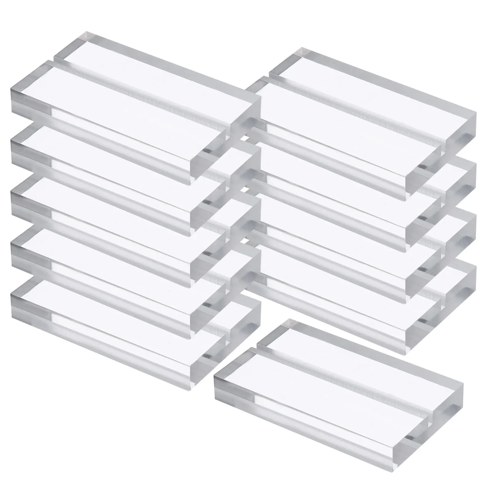 Porte-carte de Place en acrylique, 10/20 pièces, porte-signe de Table, porte-numéro de Table, supports de carte nominative pour affichage de Menu Photo clair